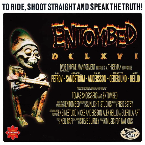 ENTOMBED DCLXVI To Ride Shoot Straight And Speak The Truth LP